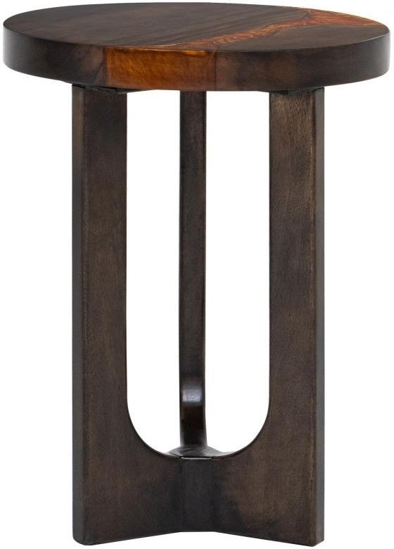 International Furniture Direct Raramuri Brown Chairside Table-0