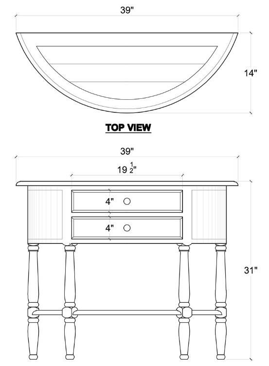 Bramble Customizable Demi-Lune Table-1