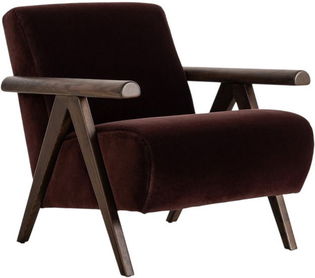 Four Hands Penn Surrey Plum Accent Chair-0