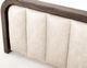 International Furniture Direct Natural Parota Natural Wood Queen Platform Bed Footboard with Rails-4
