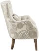 Olliix by Madison Park Beige Multi Braun Accent Chair with Back Pillow-1