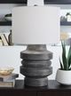 Signature Design by Ashley® Wahida Distressed Black Table Lamp-3