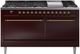 Ilve® Nostalgie II Series 60" Burgundy Pro Style Dual Fuel Range-0