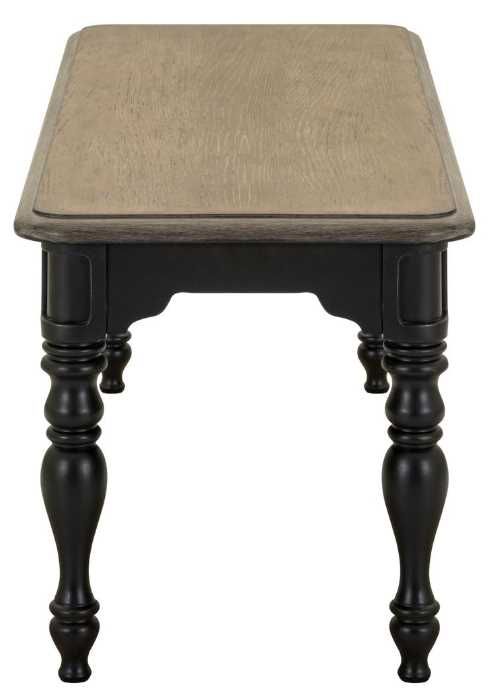 Liberty Furniture Magnolia Manor Antique Black/Weathered Bark Dining Bench-3