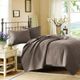 Olliix by Hampton Hill Taupe King Velvet Touch Coverlet Set-0