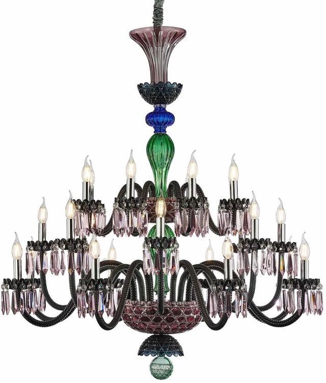 Michael Amini® Noir Black 24-Light Chandelier-0