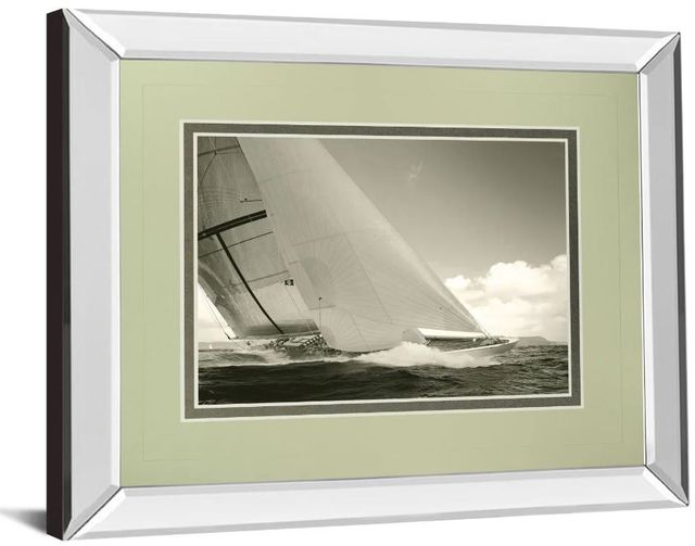 Classy Art Sea Spray l by Michael Kahn Mirror Framed Wall Art-1