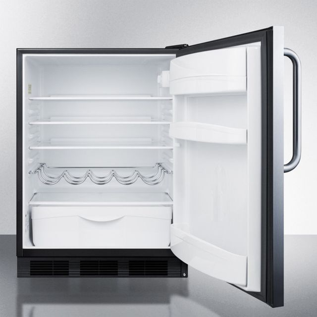 Summit® 5.5 Cu. Ft. Stainless Steel Under the Counter Refrigerator-3