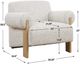 Uttermost® Juncture Ivory Upholstered Accent Chair-2