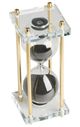 A & B Home Black/Gold 15-Minute Hourglass-2