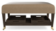 Bassett® Furniture Kara Leather Square Ottoman with Tray-3