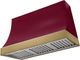AGA Marquee 48" Cranberry Wall Mounted Range Hood  with Antique Brass Trim-0