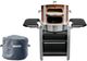 Breeo® Live Fire Stainless Steel Freestanding Charcoal Grill Pizza Bundle-0
