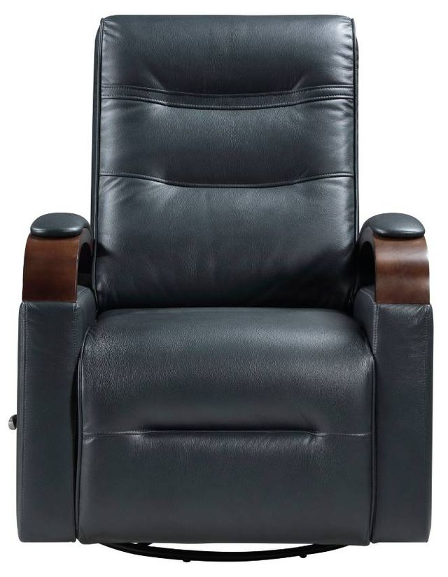Homelegance® Margot Dark Blue Manual Swivel Glider Reclining Chair-2