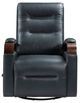 Homelegance® Margot Dark Blue Manual Swivel Glider Reclining Chair-2