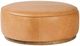 Four Hands Sinclair Palermo Butterscotch Leather Large Round Ottoman-1