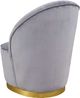 TOV Furniture by TOV Slashed Grey Julia Velvet Junior Chair-2