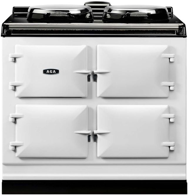 AGA™ 39" White Dual Control Electric Range-0