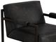 International Furniture Direct Galena Black/Blacksmithing Matte Brown Arm Chair-2