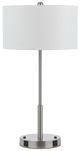 Cal® Lighting & Accessories Brushed Steel Floor Lamp-0
