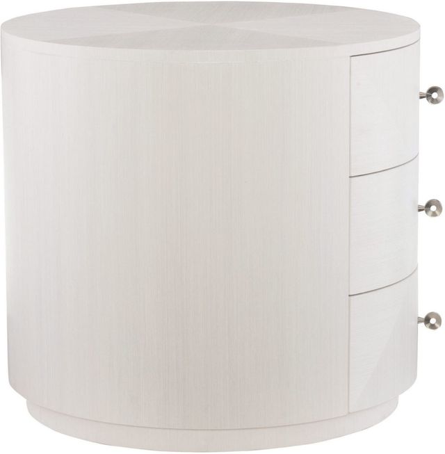 Bernhardt Axiom Linear White Chairside Table-2
