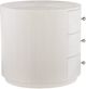 Bernhardt Axiom Linear White Chairside Table-2