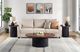 Elements International Rosemond 3-Piece Cherry Occasional Table with Black Base Set-3