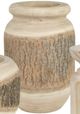 Crestview Collection Kiffin 3-Piece Brown/Tan Vases-2