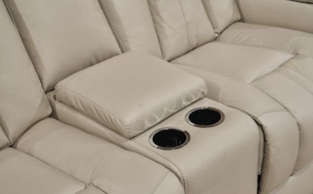 Signature Design by Ashley® Elevate Edges Coin Manual Glider Reclining Loveseat with Console-4