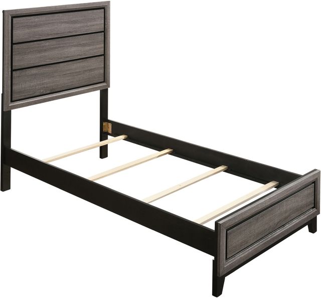 Coaster® Watson Rustic Grey Oak Twin Bed-1