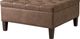 Olliix by Madison Park Brown Lindsey Tufted Square Cocktail Ottoman-4
