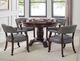 Steve Silver Co. Tournament 5-Piece Cherry/Gray Game Table Set-1