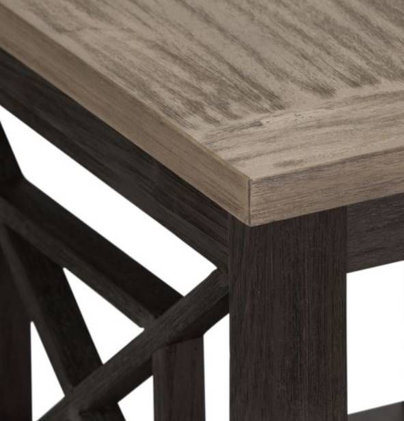 Liberty Furniture Heatherbrook Ash 23" End Table with Charcoal Base-3