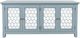 Jofran Inc. Isabella Blue 69" Mirrored Accent Cabinet-3