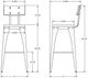 Amisco Customizable Upright Bar Stool-2