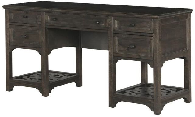 Magnussen Home® Bellamy Peppercorn Desk Base-2