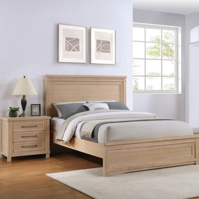 Winners Only® Mayville Beige 3-Drawer Nightstand-2
