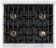 ZLINE 30" 4.2 cu. ft. Gas Range with 4 Burner DuoPro™ Cooktop and Convection Gas Oven in Satin Stainless Steel-3
