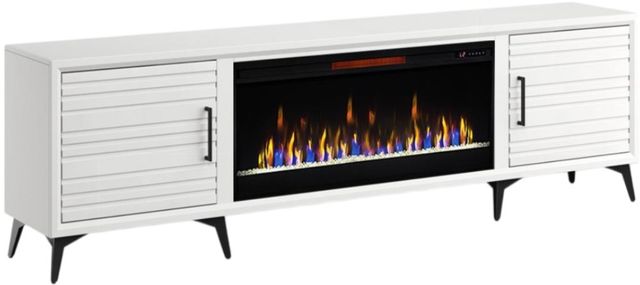 Legends Home Real Cozy Malibu White 95" Fireplace Console-0