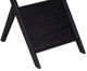 Porter International Designs Canberra Glass Top Recliner Table with Black Base-5