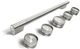 KitchenAid® 30" Monochromatic Stainless Steel Commercial-Style Induction Range Handle and Knob Kit-0