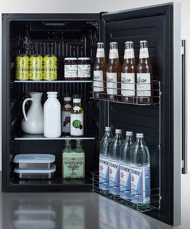 Summit® 19" 3.1 Cu. Ft. Stainless Steel Compact Refrigerator-3
