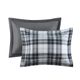 Olliix by Madison Park Essentials Parkston Black and White Twin/Twin XL 3M Scotchgard Down Alternative All Season Comforter Set-1