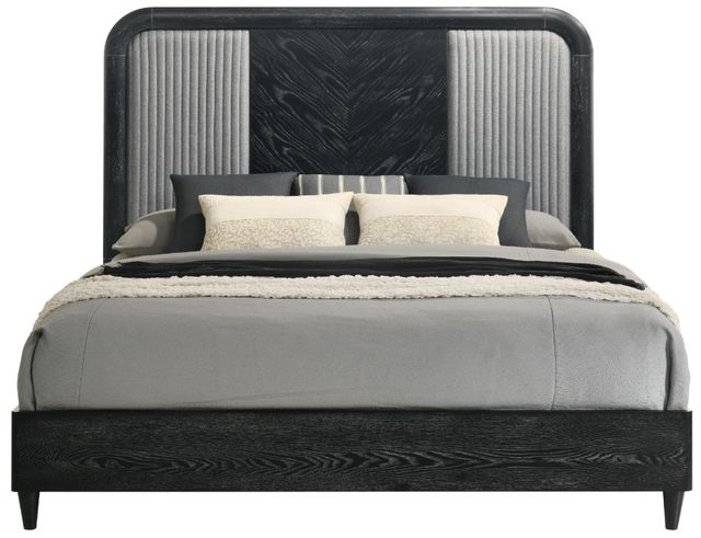 New Classic® Home Furnishings Skyline Onyx Black Eastern King Panel Bed-2