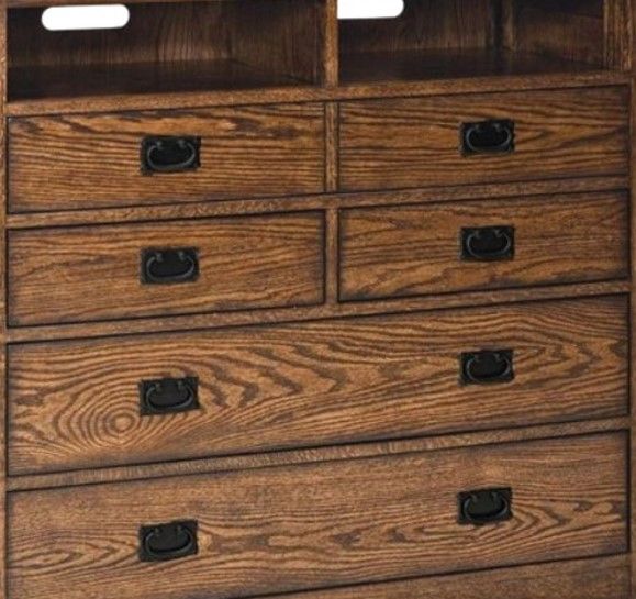 Intercon Oak Park Mission Media Chest-2