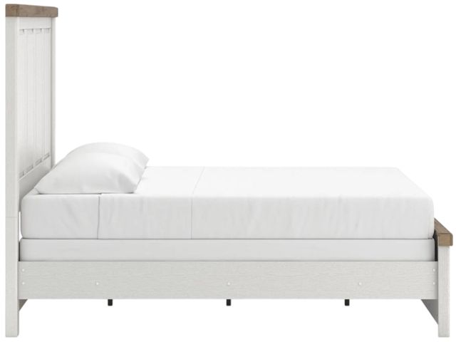 Benchcraft® Savonport Brown/White King Panel Bed-4