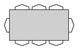 Bermex® Customizable Ceramic Glass Top Dining Table with Mat Base-1