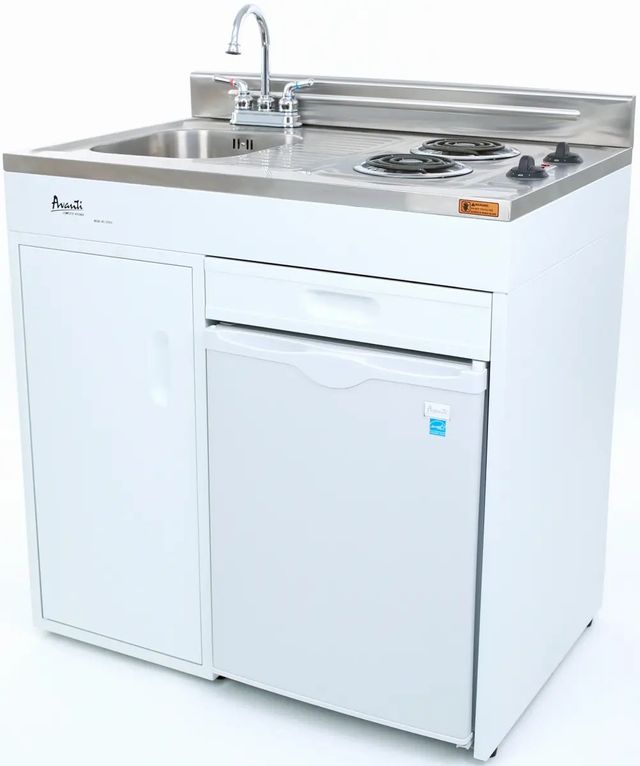 Avanti® 36" White Kitchenette-1