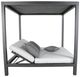 CabanaCoast® Customizable Muse Aluminum Outdoor Cabana Daybed Sling Roof-2