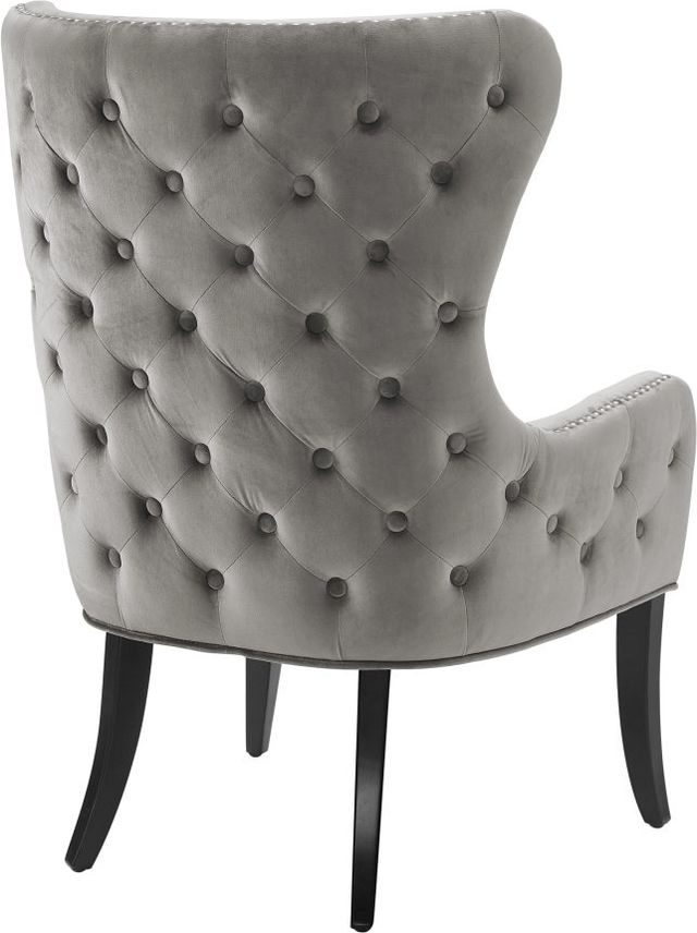 Linon Salem Dark Gray Round Back Chair-3